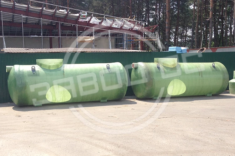 Горизонтальные стеклопластиковые резервуары для воды